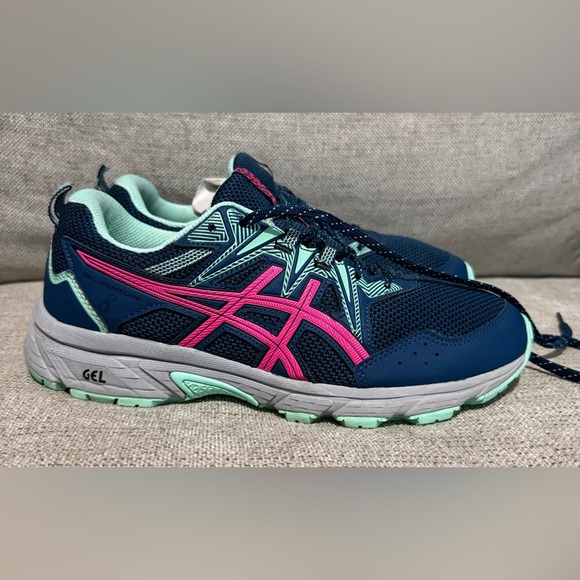 ASICS gel venture 8 Women's Navy and Pink Sneakers size 10.5